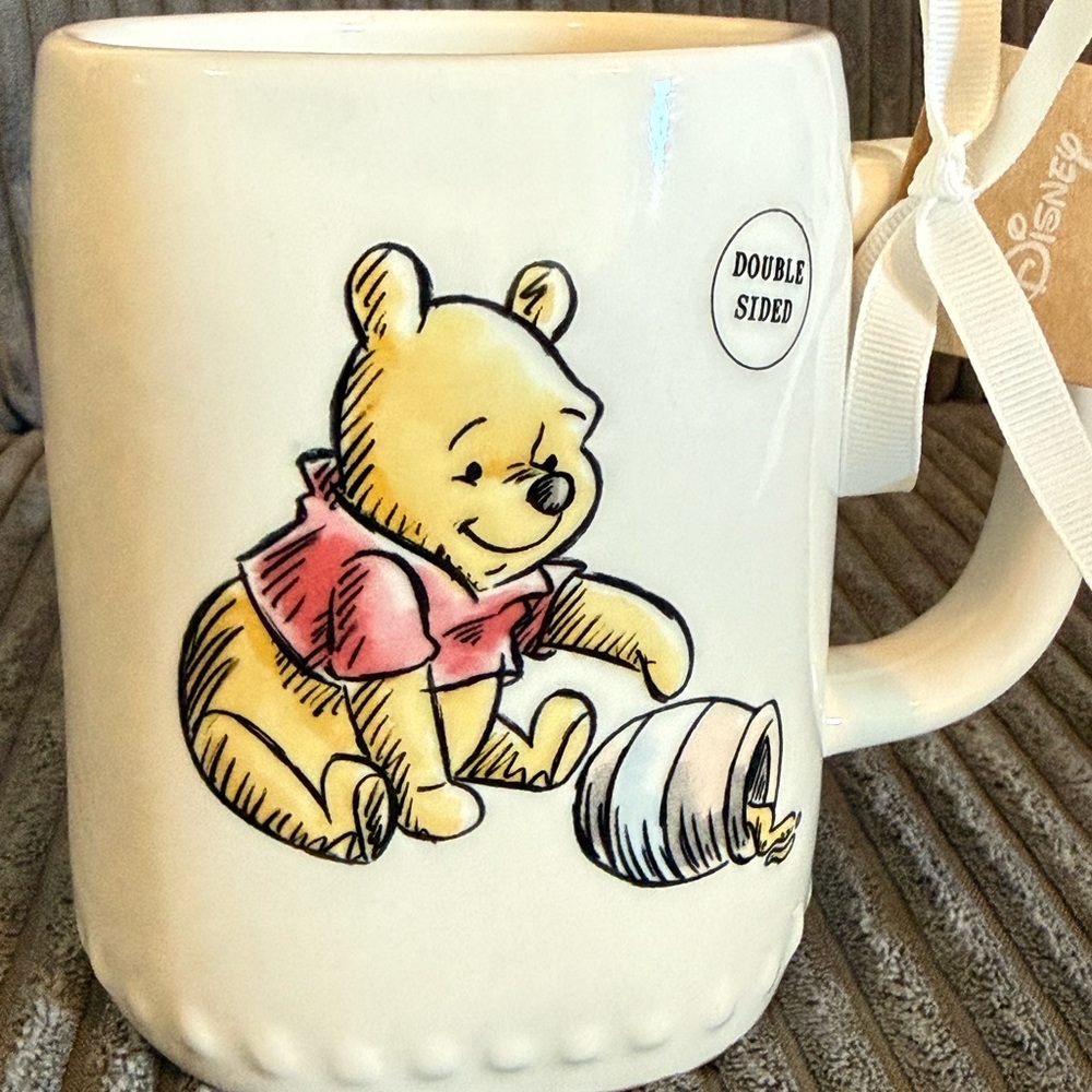 Rae Dunn x Disney x Winnie the Pooh Double-sided Mug FEELING 11 O’CLOCKISH NWT - Picture 3 of 8
